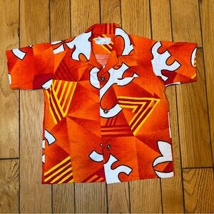 Vintage Hookano Authentic Made in Hawaii Hawaiian Island Shirt Boys Size 4